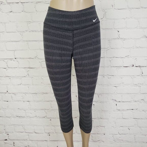 NIKE - Dry Fit Leggings Gray Stripe XS - Picture 1 of 8